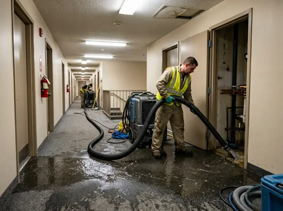 multi-unit-apartment-hallway-f-005 — frequently asked questions, Emergency Burst Pipe Water Extraction & Removal in McKenzie…